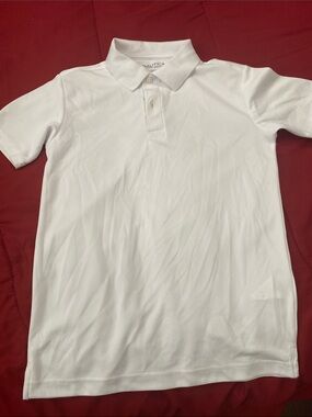 Nautica White Short Sleeve Kids Polo